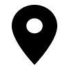 Location Pin - Black Icon